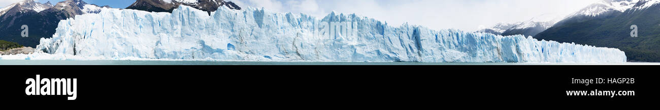 Patagonien: die Front der Upsala-Gletscher, dessen Name leitet sich von der schwedischen Universität Uppsala Stockfoto