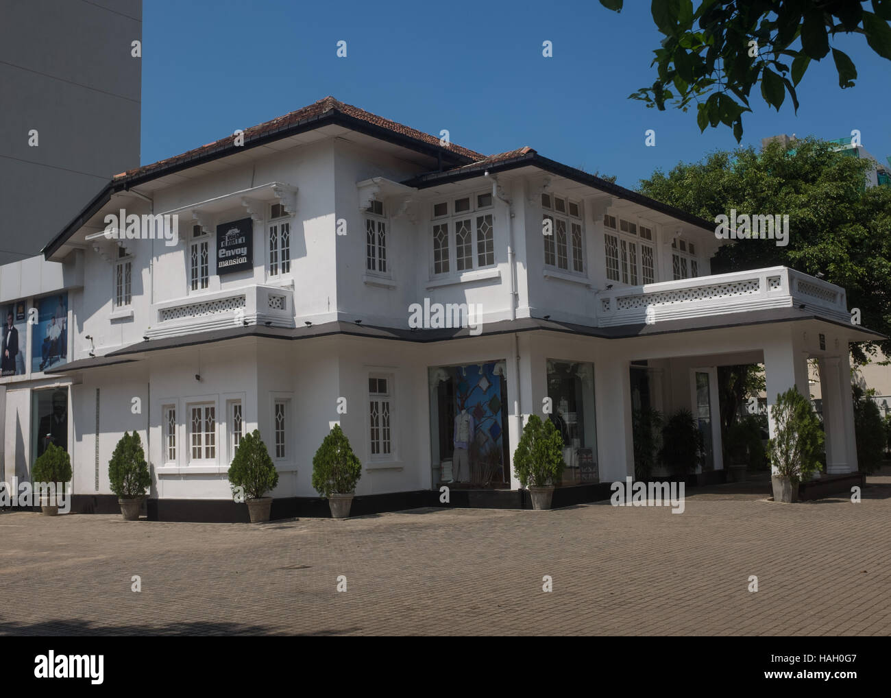 Envoy Herrenhaus laden, kolonialen Baustil.    © Jürgen Hasenkopf Stockfoto