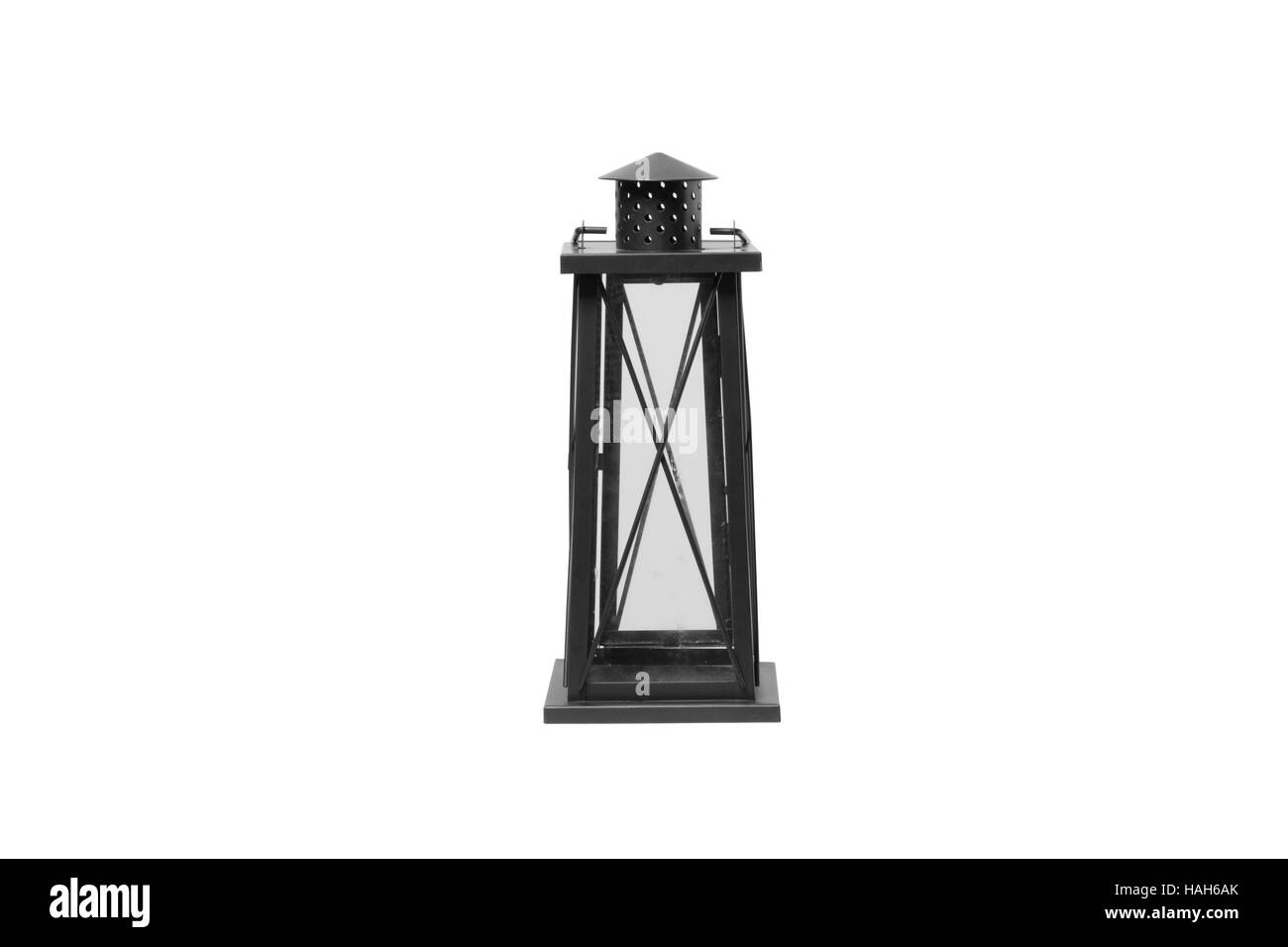 Die Laternen auf grauem Hintergrund isoliert. Stockfoto