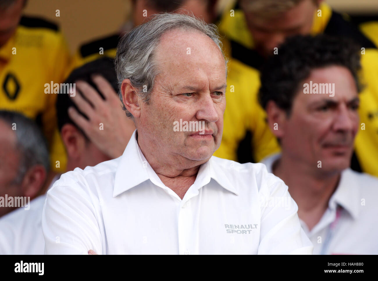 Frederic Vasseur Renault Sport F1 Team Racing Director beim Grand Prix von Abu Dhabi auf dem Yas Marina Circuit, Abu Dhabi. DRÜCKEN SIE VERBANDSFOTO. Bilddatum: Sonntag, 27. November 2016. Siehe PA Story AUTO Abu Dhabi. Bildnachweis sollte lauten: David Davies/PA Wire. Stockfoto