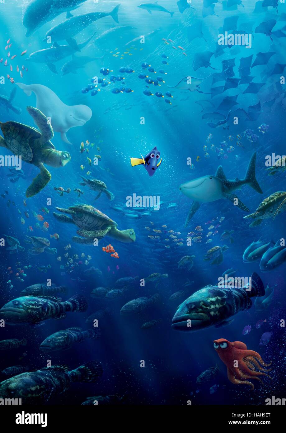 Finding Dory Jahr: 2016 USA Regie: Andrew Stanton, Angus MacLane Animationsfilm-Poster (textlose) Stockfoto