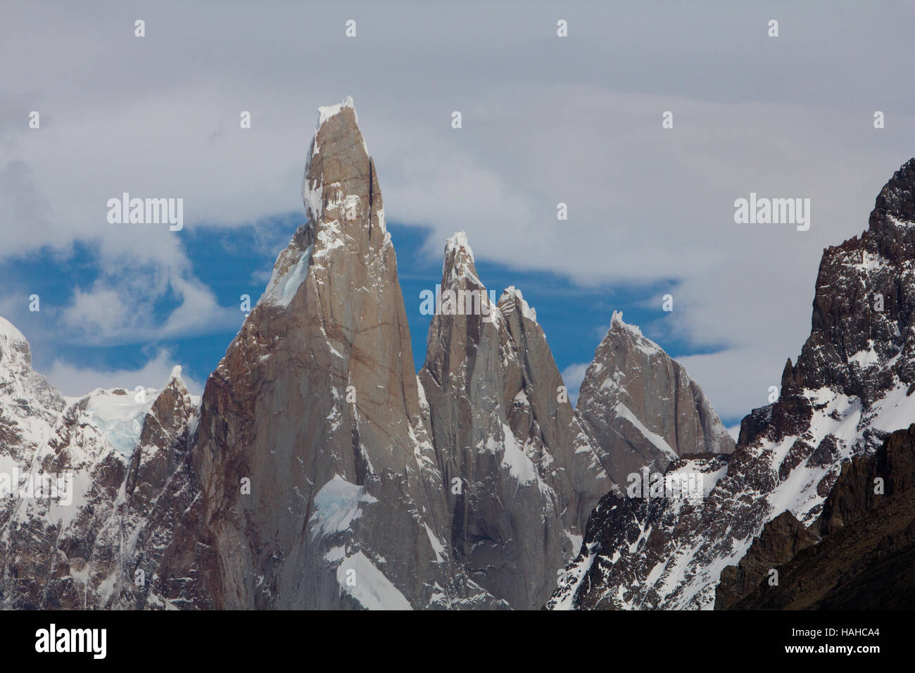 Blick auf El Torre in Patagonien Argentinien, der Nationalpark Los Glaciares Stockfoto