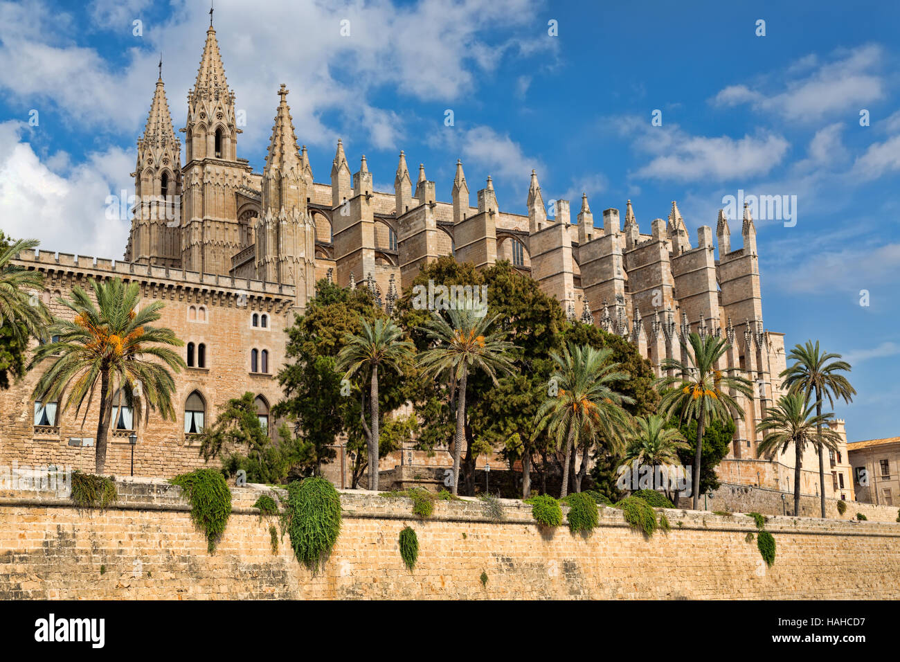 Kathedrale de Santa Maria de Palma de Mallorca. Stockfoto