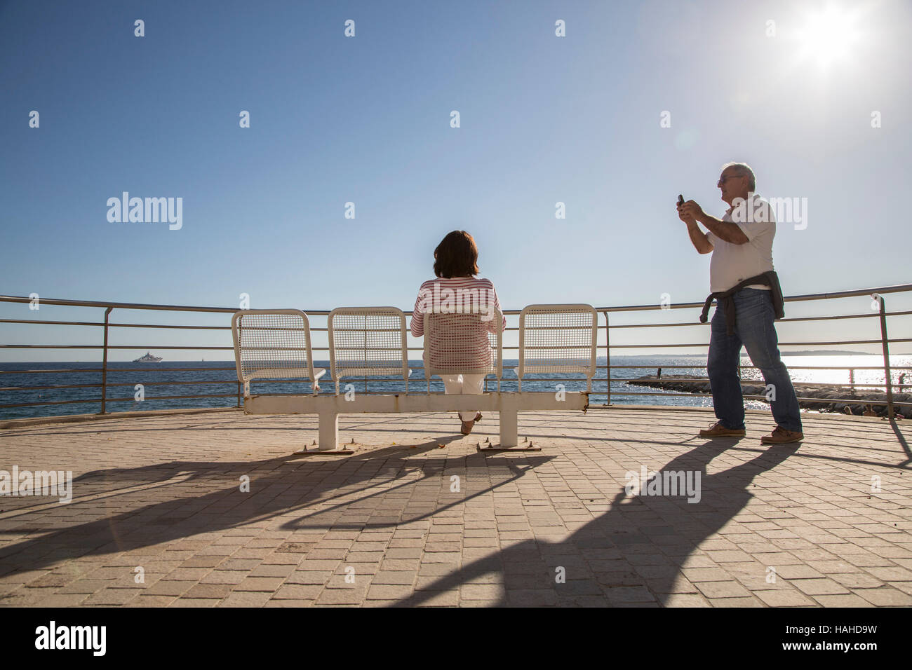 paar am Spätsommer Urlaub Stockfoto