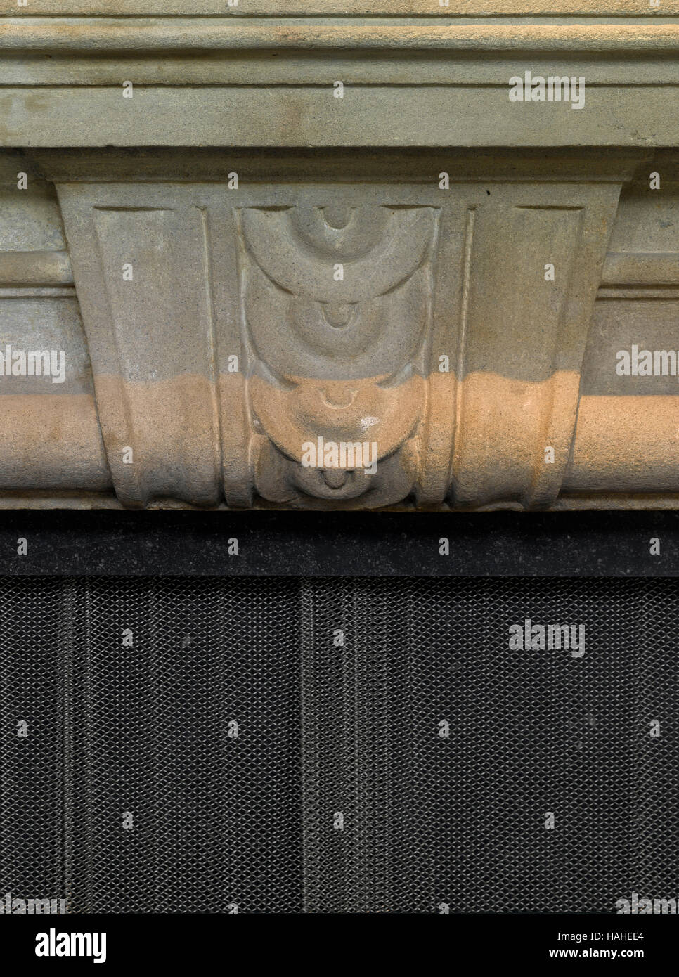 Kamin-Detail. Architektonische Lager, verschiedene, Vereinigtes Königreich. Architekt: n/a, 2016. Stockfoto