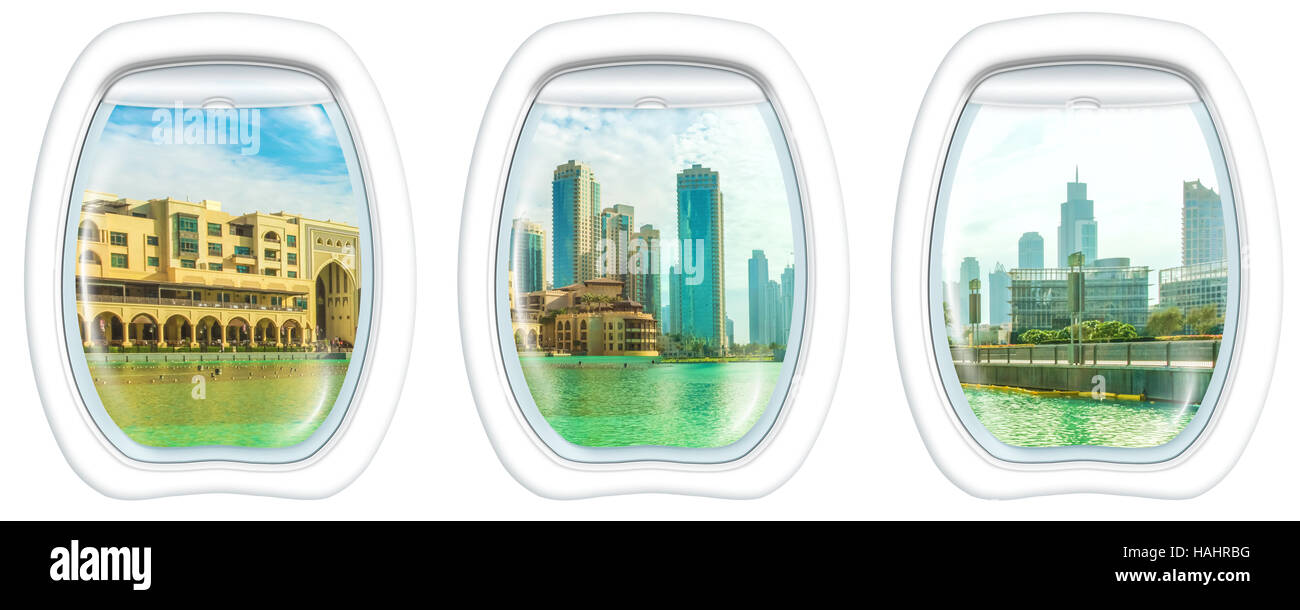 Fenster auf Dubai Stockfoto