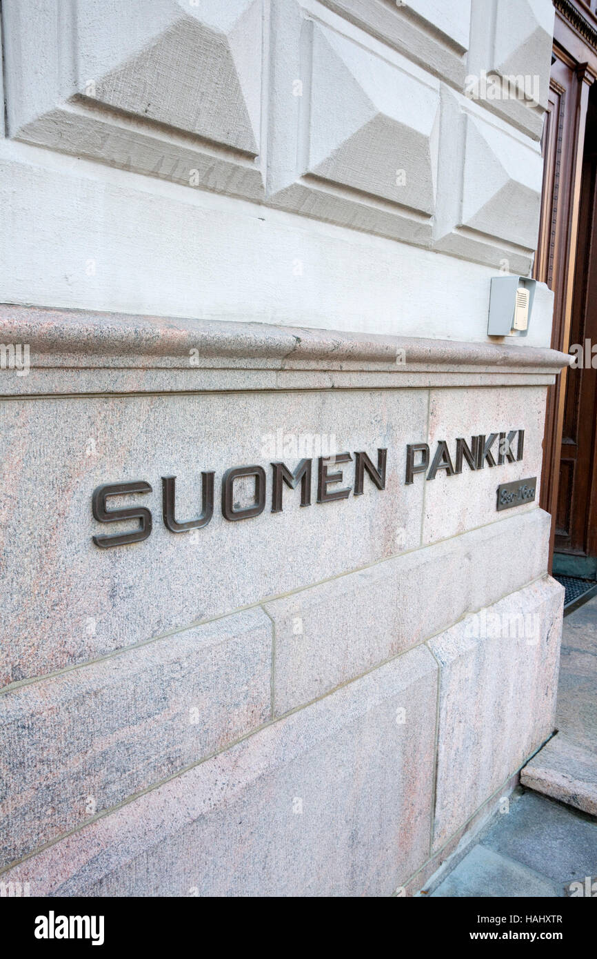 Die Bank von Finnland, Hauptsitz in Helsinki Stockfoto
