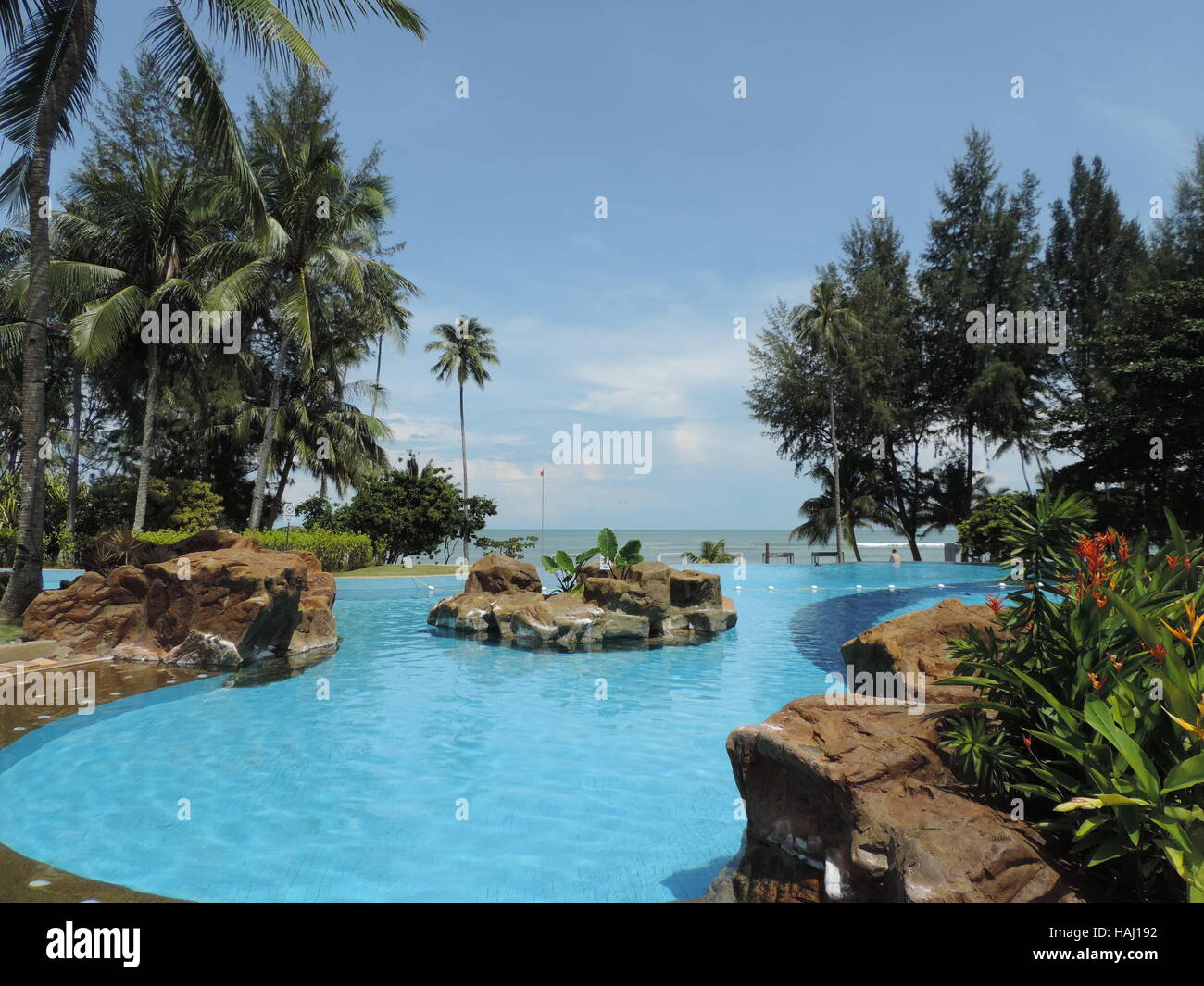 Bintan, Indonesien, Resort Stockfoto