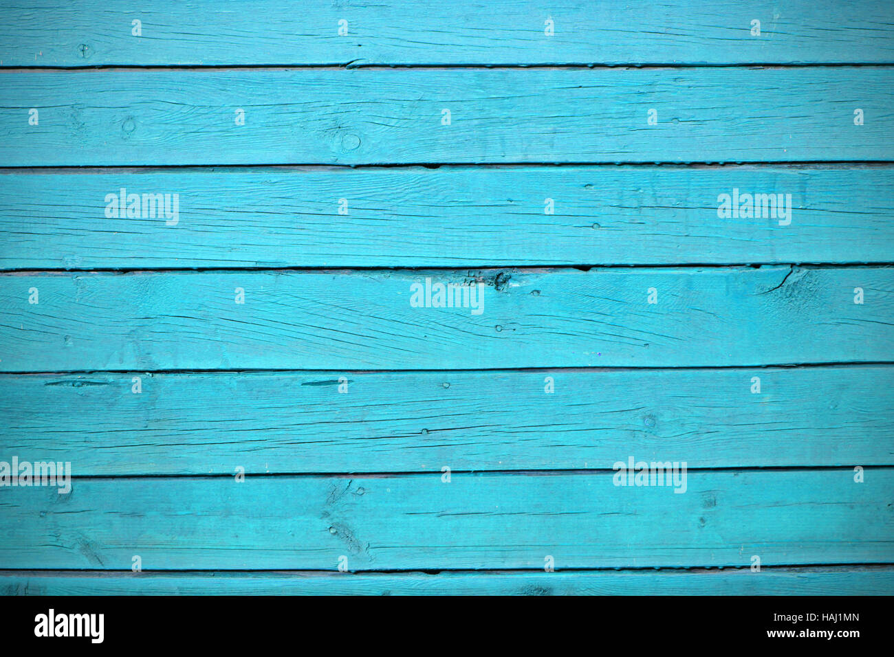 Textur des blauen Holzbohlen Stockfoto