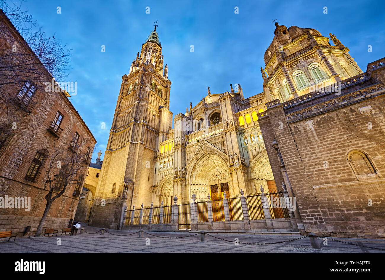 Der Primas-Kathedrale der Heiligen Maria von Toledo. Toledo. Kastilien-La Mancha. Spanien. Stockfoto