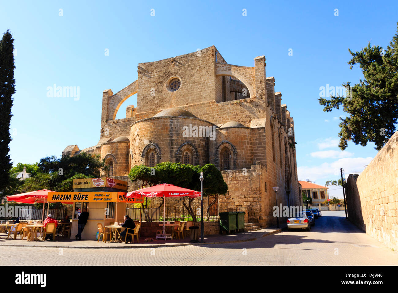 Kirche der Heiligen Petrus und Paulus, Sinan Pasha Moschee. Famagusta, Ammochostos, Nord-Zypern Stockfoto
