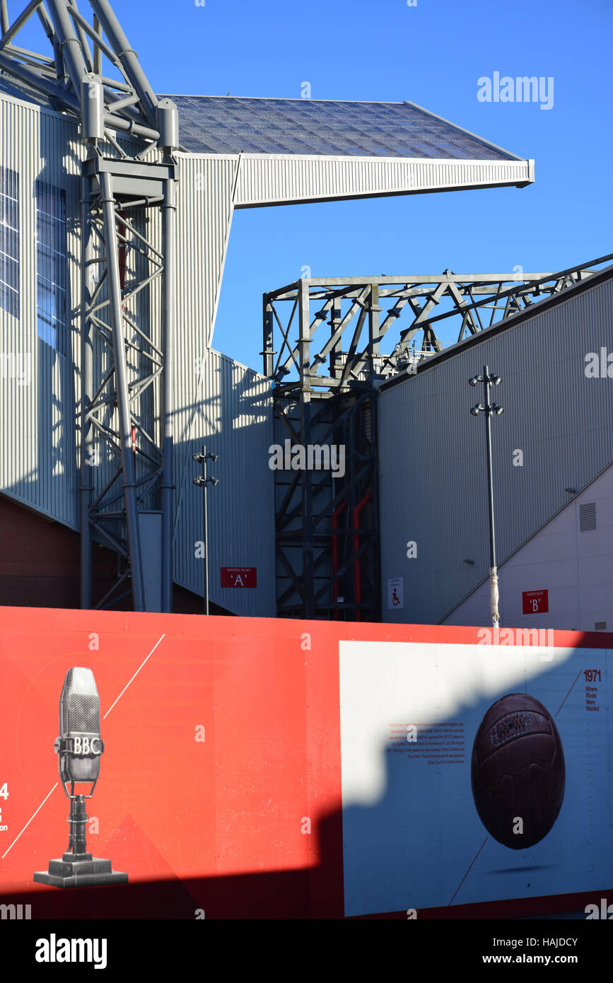 UK, Merseyside, Liverpool, Anfield Road, Liverpool Football Club Stockfoto