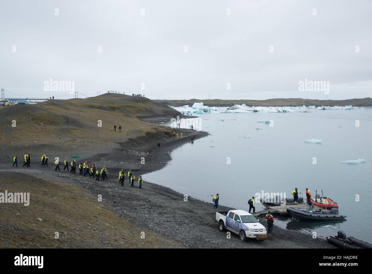 Gletschersee Jökulsárlón in Island Stockfoto