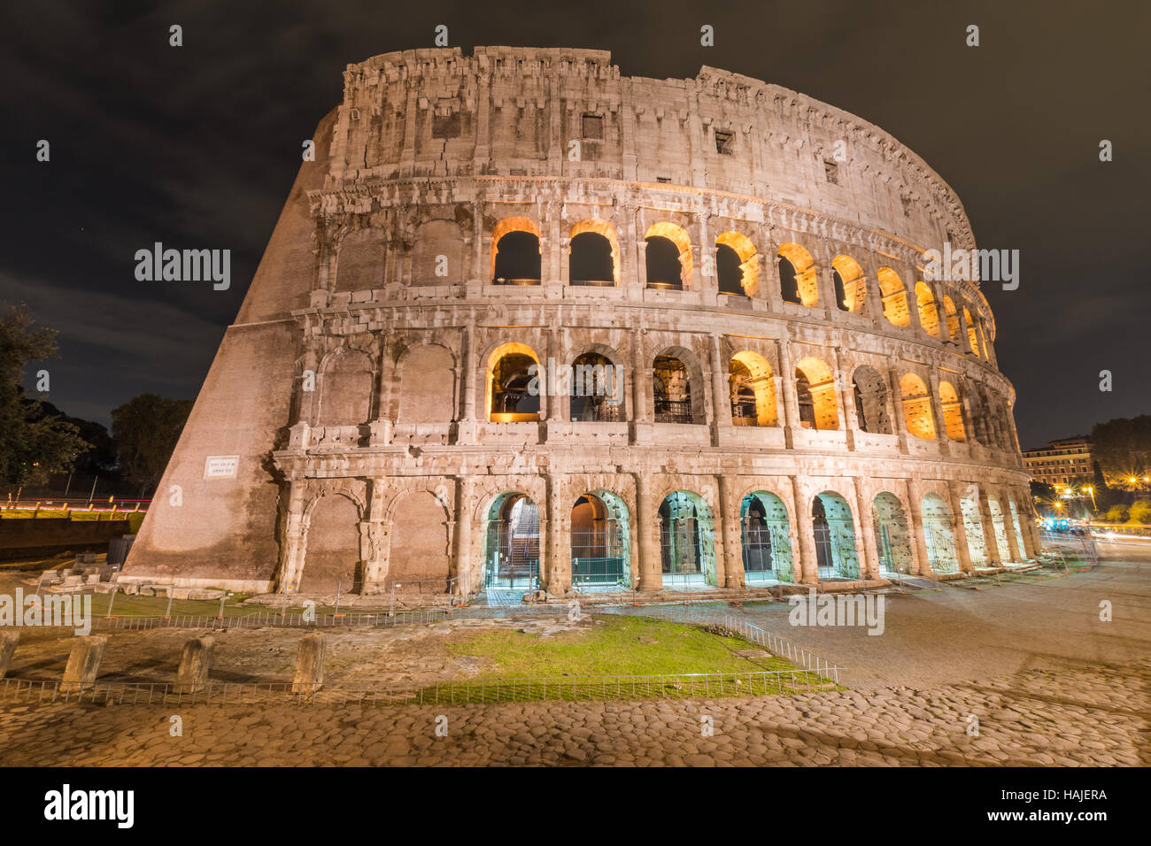 Rom - der archäologischen Zone in der Altstadt Stockfoto