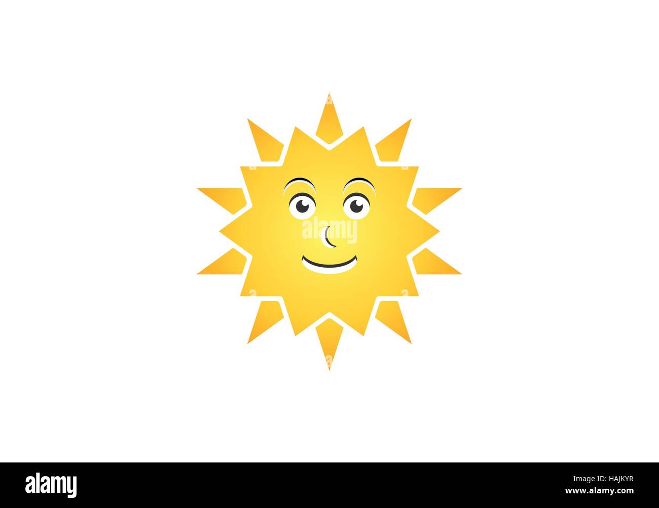 Icon Zeichen Logo Sonnensymbol, solar Abbildung Design Vektor Stock Vektor