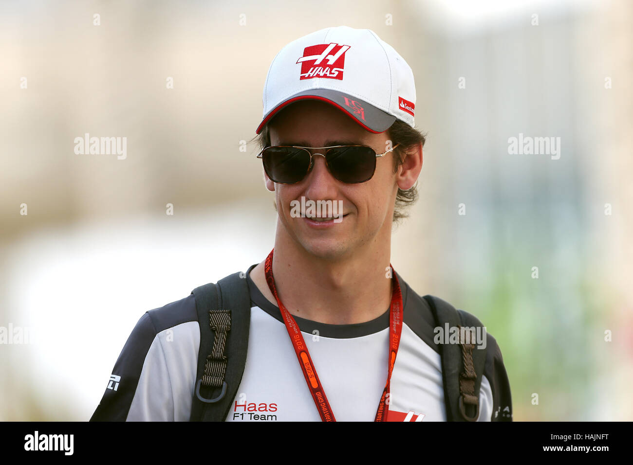 Haas Esteban Gutierrez während des Trainings auf dem Yas Marina Circuit, Abu Dhabi. DRÜCKEN SIE VERBANDSFOTO. Bilddatum: Freitag, 25. November 2016. Siehe PA Story AUTO Abu Dhabi. Bildnachweis sollte lauten: David Davies/PA Wire. Stockfoto