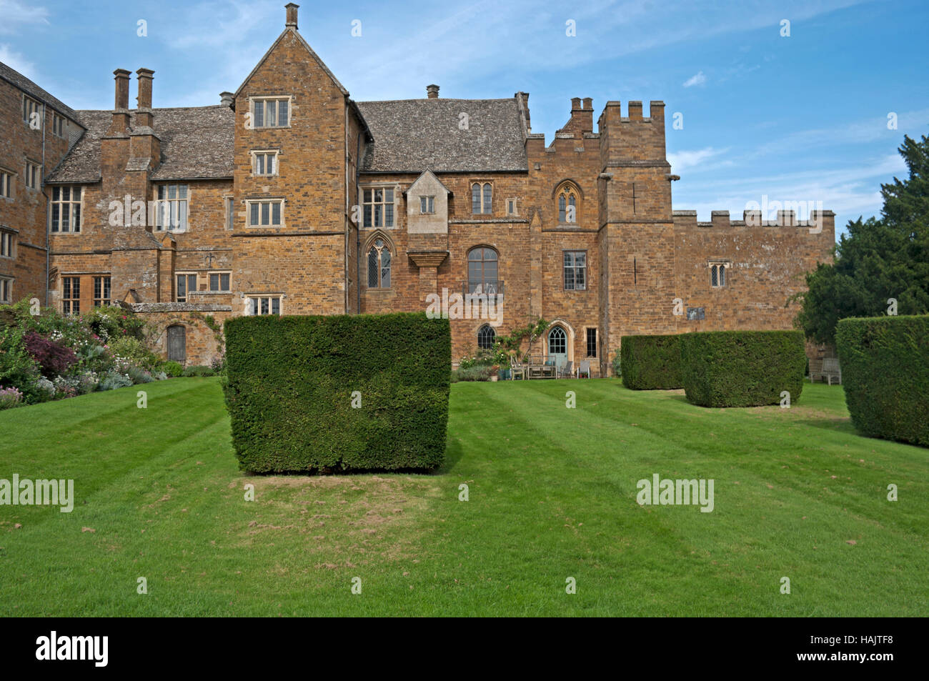 Broughton Burg, Oxfordshire, England, Stockfoto
