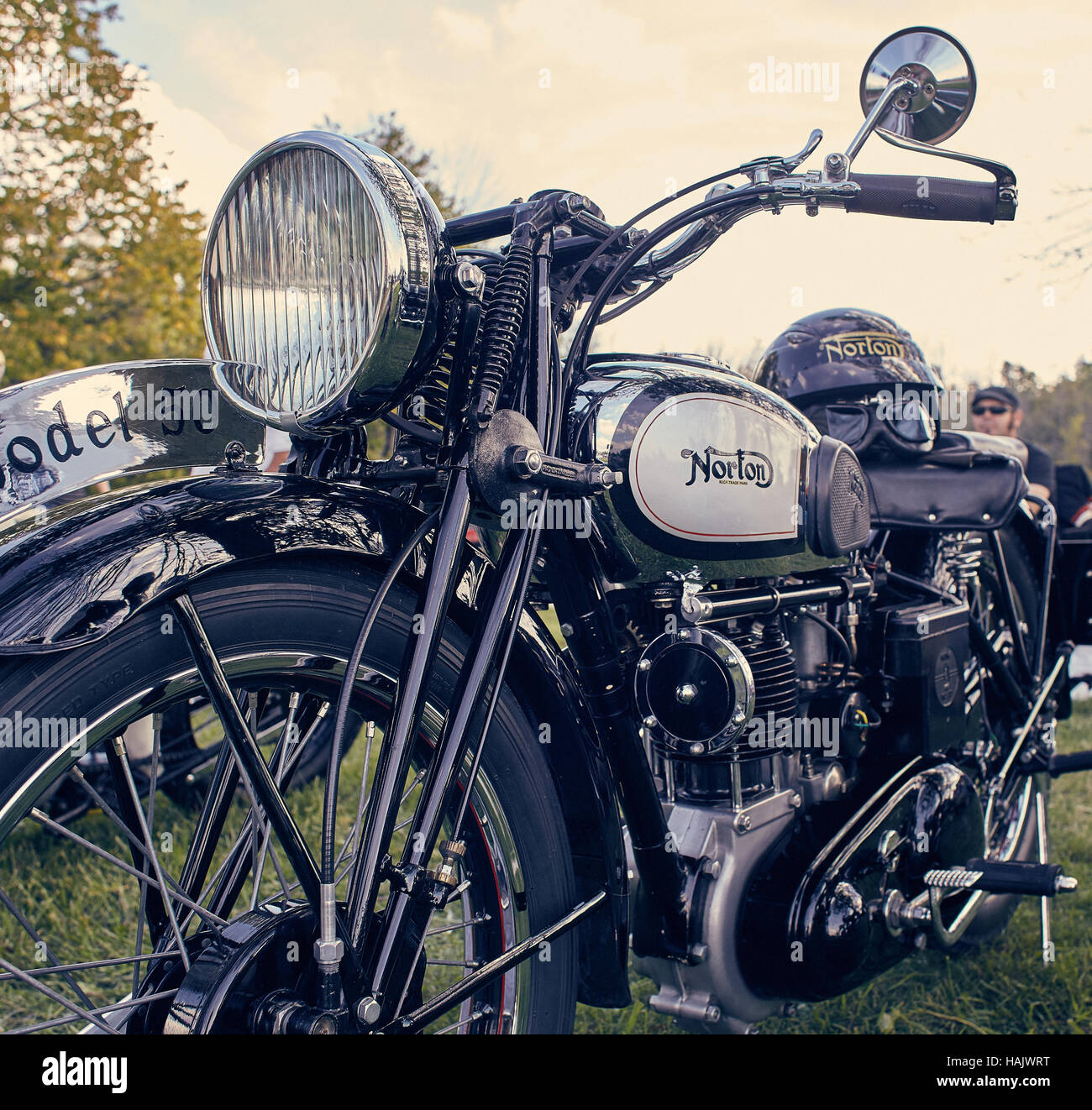 Norton-Motorrad-Modell 50 Stockfoto