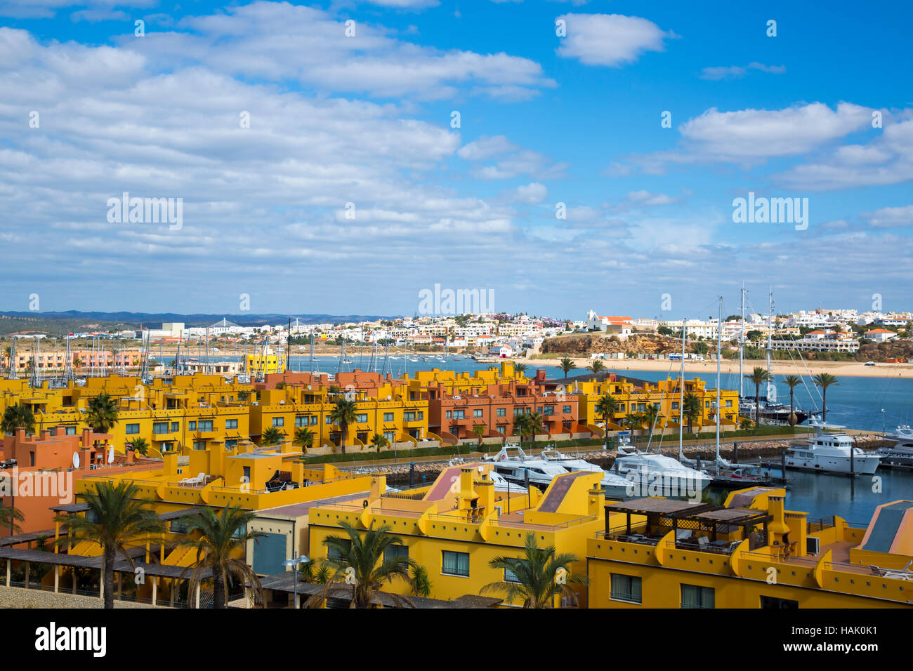 Yachthafen in Portimao. Algarve, Portugal Stockfoto