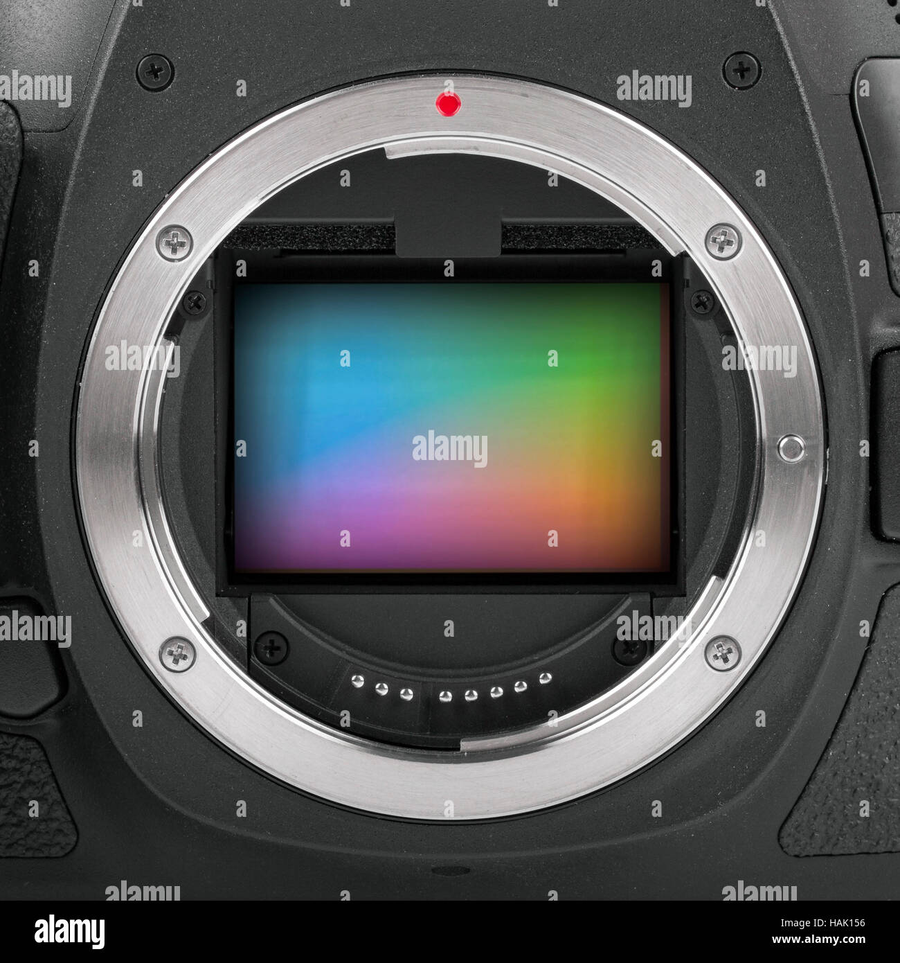 Nahaufnahme von full-Frame-Kamera-sensor Stockfoto
