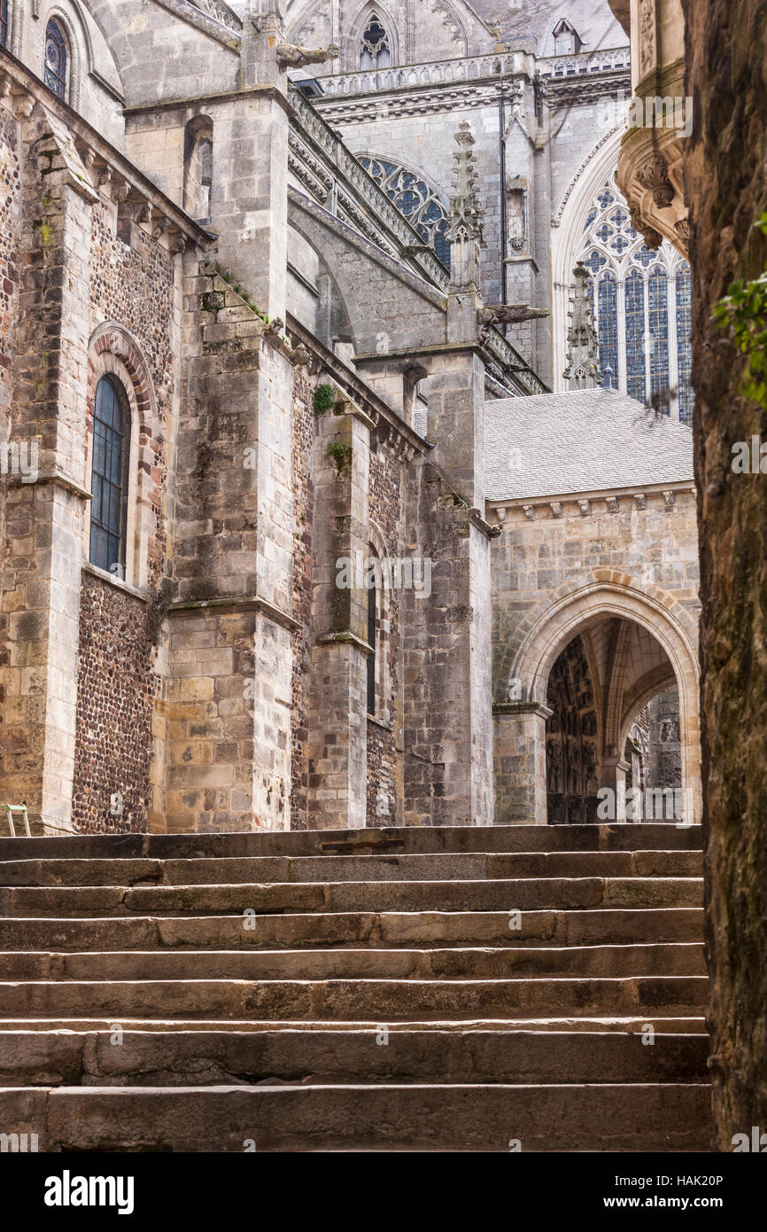 Die Kathedrale von Saint-Julien in Le Mans, Frankreich? Stockfoto