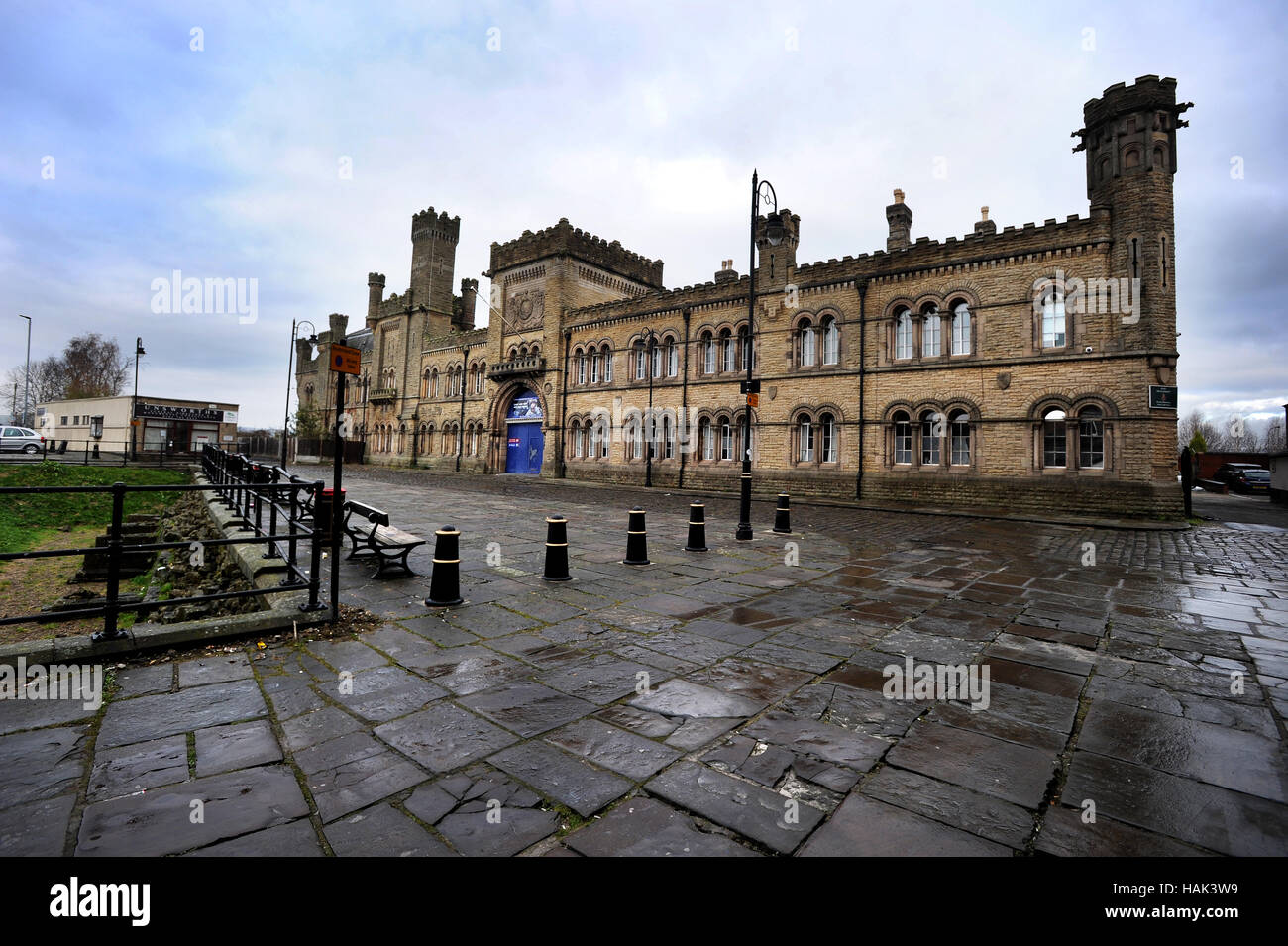 Schloss-Kaserne und Waffenkammer, Bury, Lancashire. Bild von Paul Heyes, Donnerstag, 1. Dezember 2016. Stockfoto