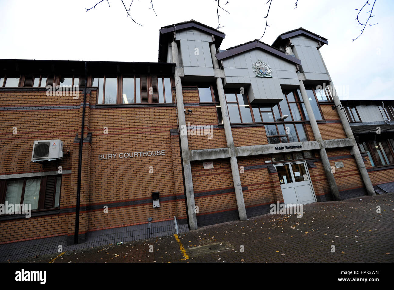 Amtsgericht zu begraben, Bury, Lancashire. Bild von Paul Heyes, Donnerstag, 1. Dezember 2016. Stockfoto