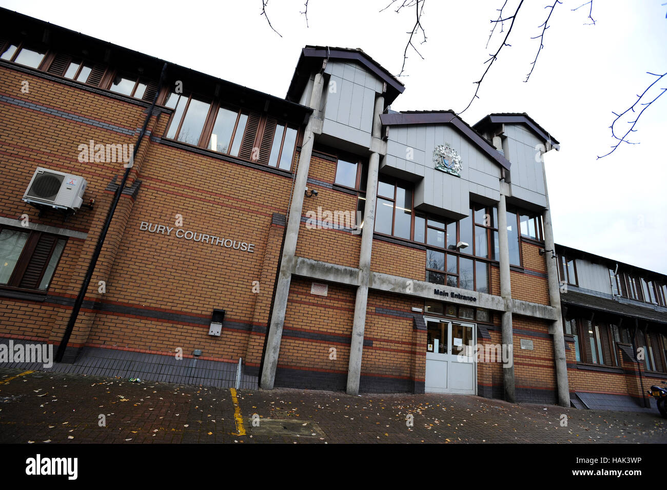 Amtsgericht zu begraben, Bury, Lancashire. Bild von Paul Heyes, Donnerstag, 1. Dezember 2016. Stockfoto