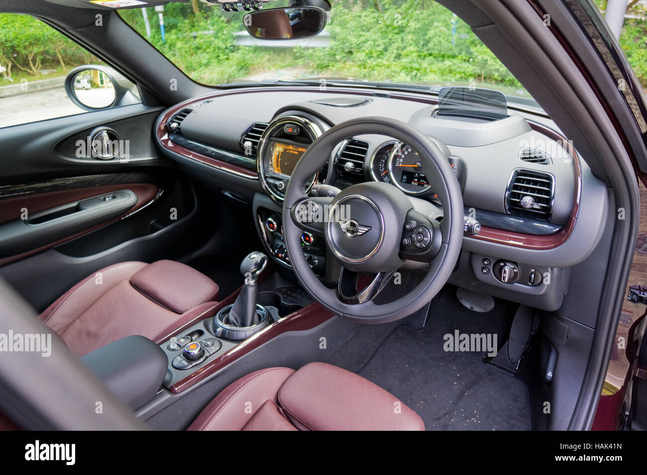 Hong Kong, China 21. September 2016: MINI Clubman innere am 21. September 2016 in Hong Kong. Stockfoto