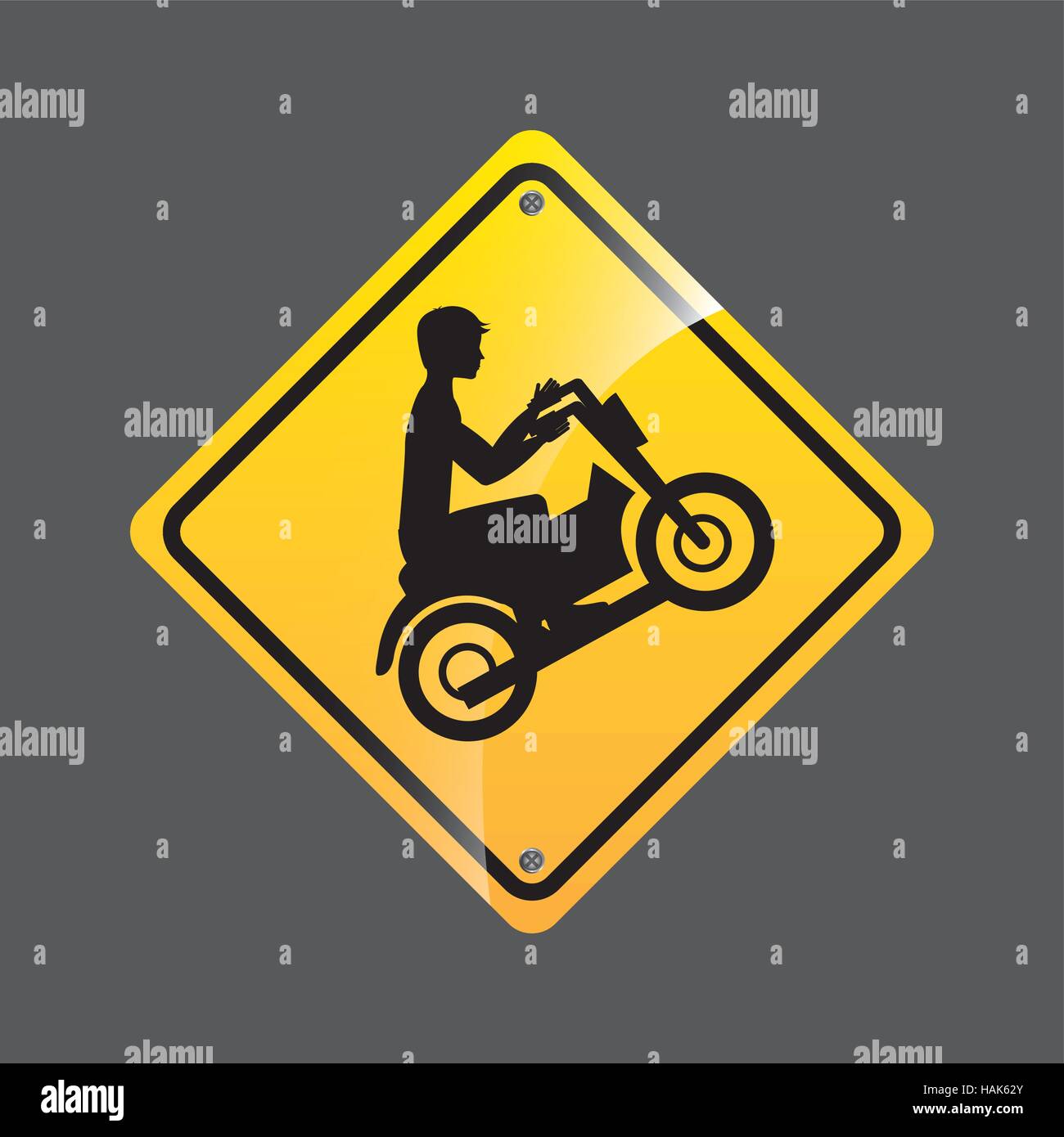 Motorrad-Fahrer Zeichen Sport extreme Design Vektor Illustration Eps 10 Stock Vektor