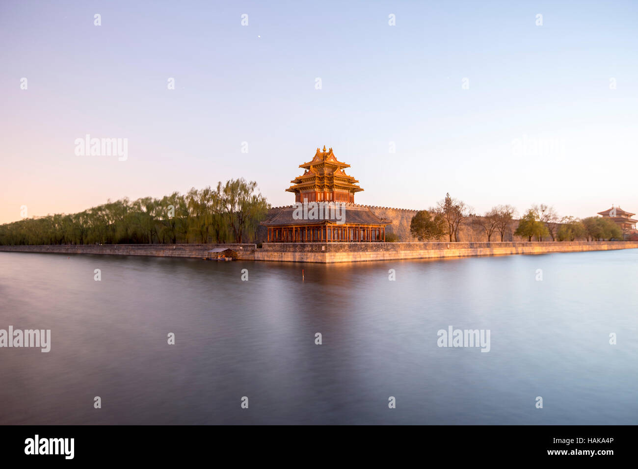 Wachturm, Verbotene Stadt, Peking, China Stockfoto