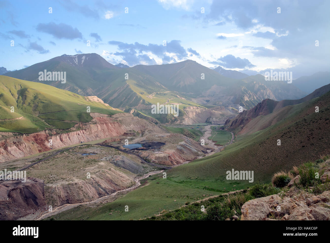 Kirgisistan Coal Mine Kara-Keche, Naryn Provinz Stockfoto