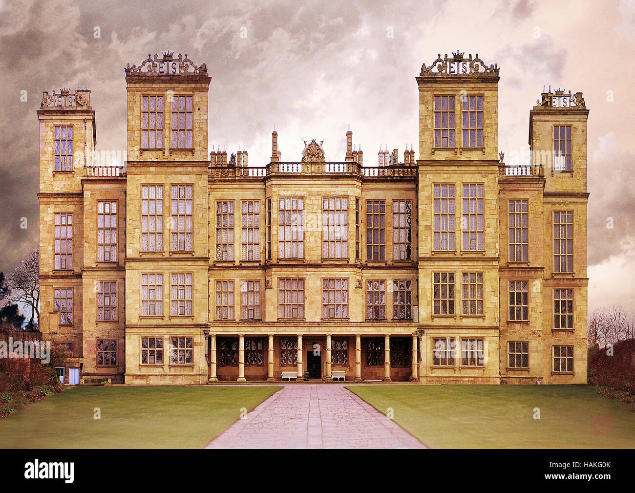 Hardwick Hall, Derbyshire, england Stockfoto