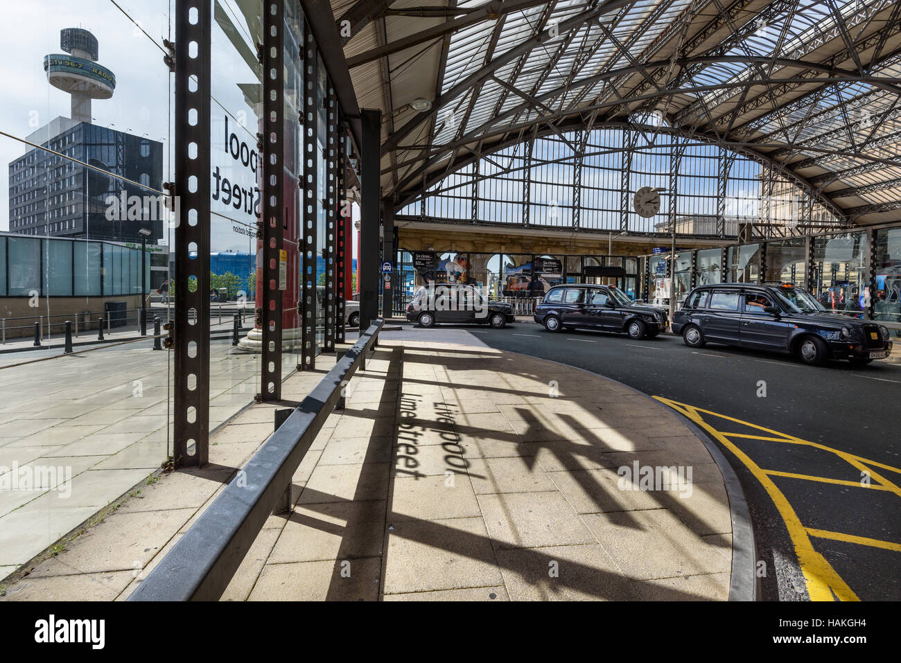 Lime street Station ist der Hauptbahnhof in der Stadt von Liverpool, UK. Stockfoto
