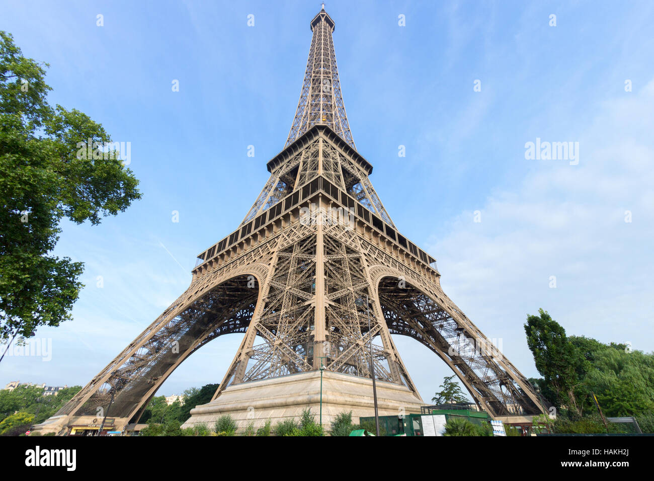 Der Eiffelturm in Paris Stockfoto