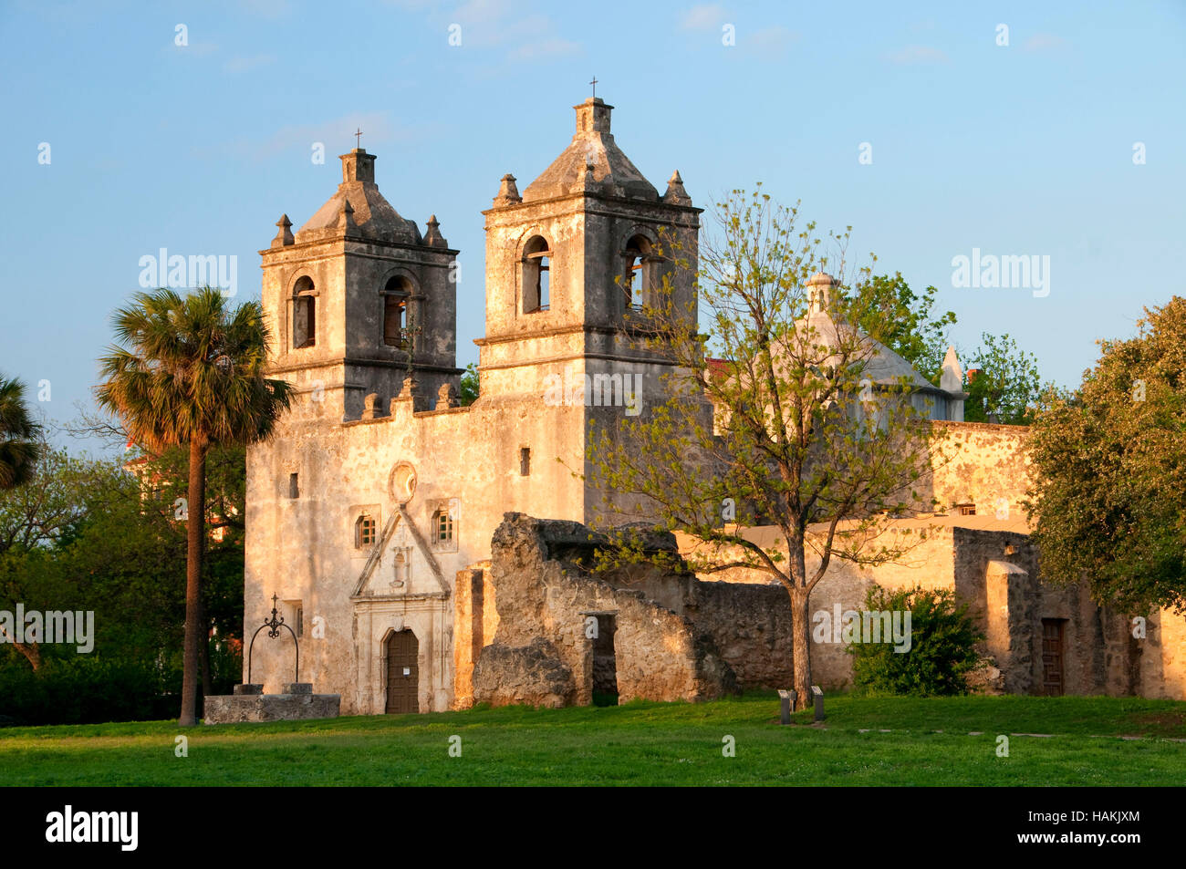 Mission Concepción, San Antonio Missionen nationaler historischer Park, Texas Stockfoto