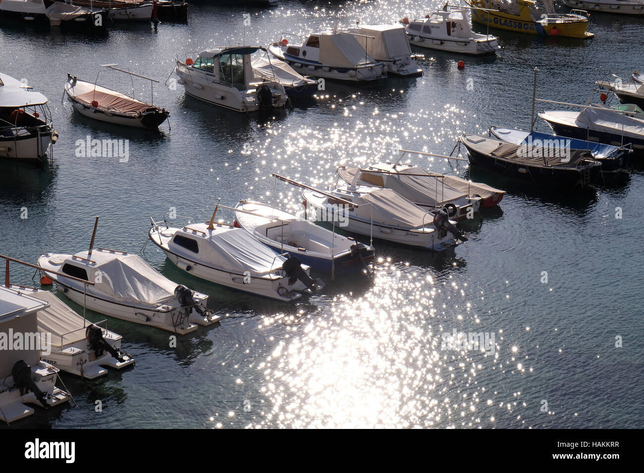 Der Hafen der alten Stadt von Dubrovnik, Kroatien Stockfoto