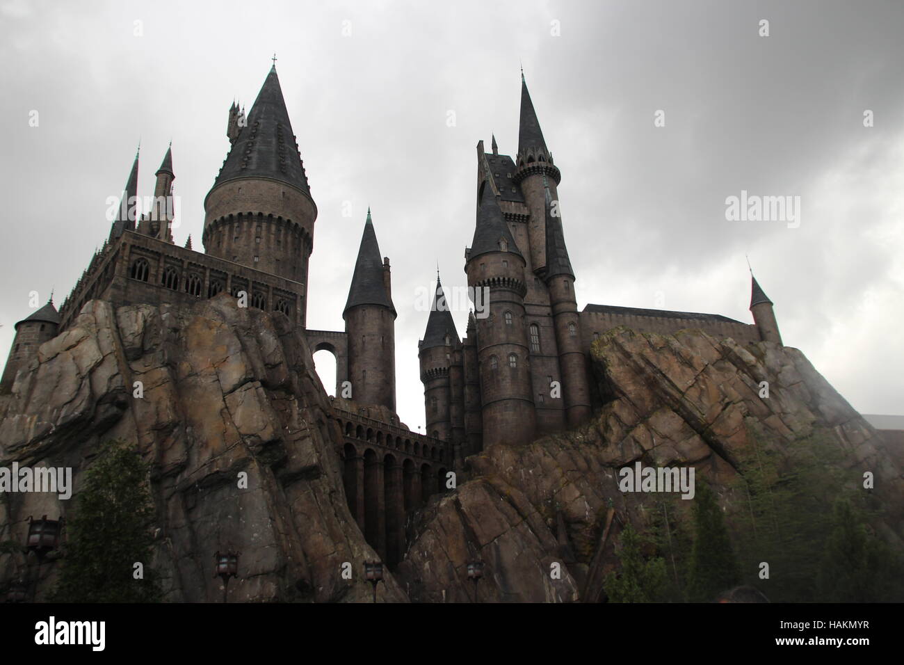 Die Zauberwelt von Harry Potter, Teil der Walt Disney Disneyworld, Themenpark in Orlando Florida. Stockfoto