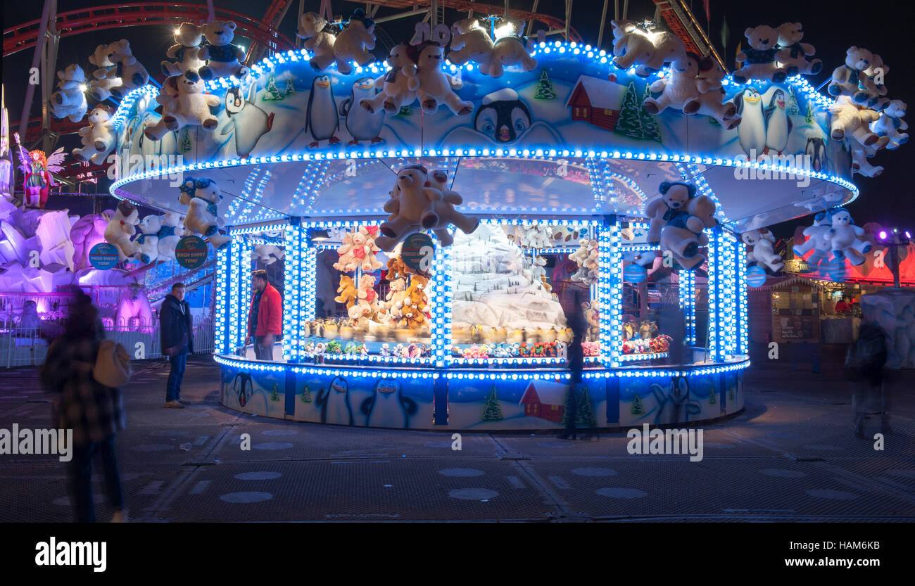 Messegelände Winter Wonderland, Hyde Park, London, England, Vereinigtes Königreich. Stockfoto