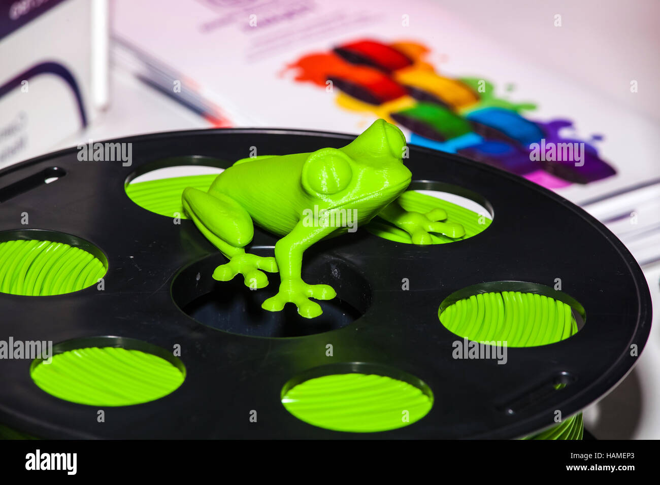 ABS-Draht-Kunststoff für 3D-Drucker Stockfoto