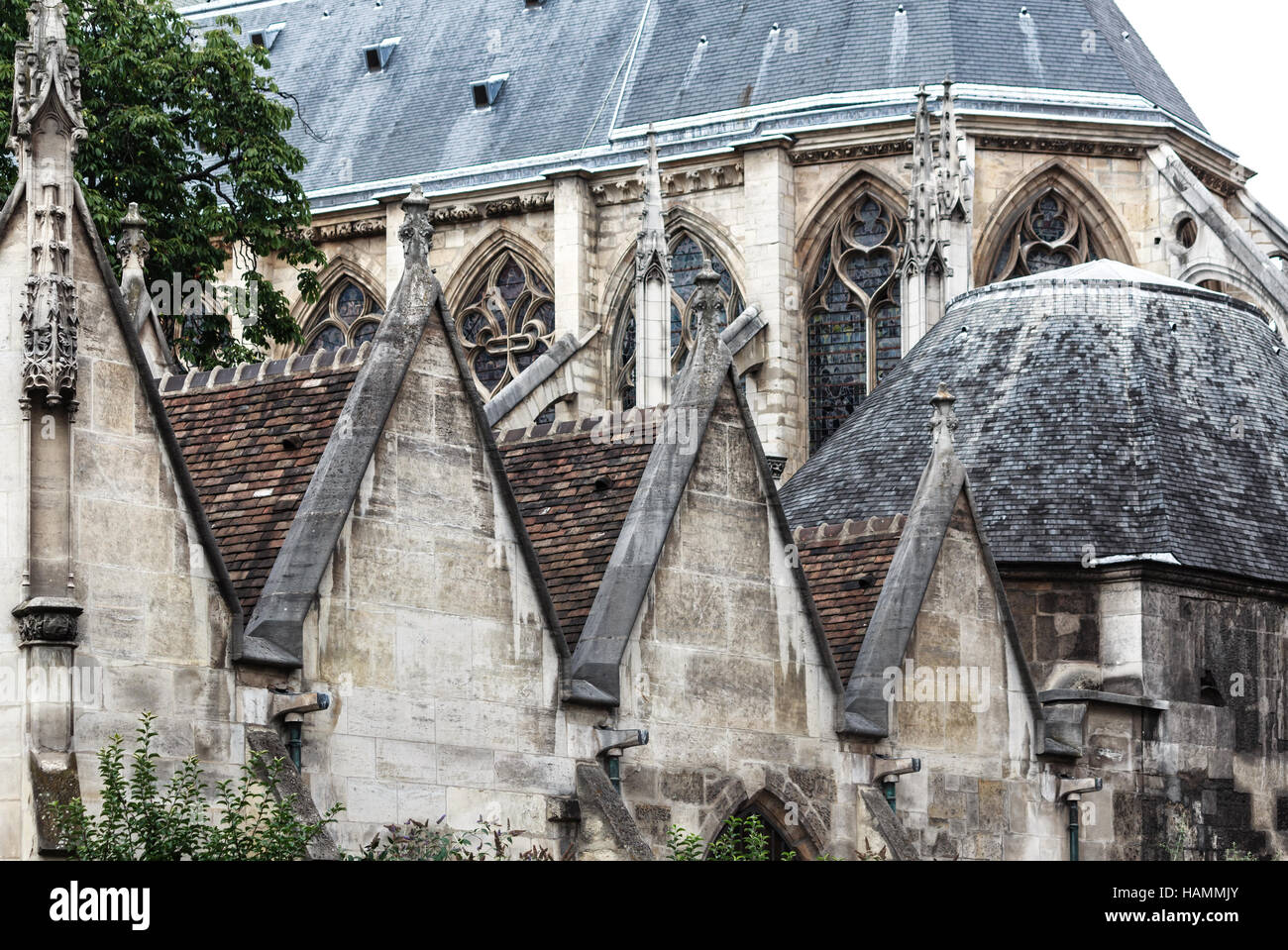 Paris-das Musée National Du Moyen-Age-Thermes de Cluny Stockfoto