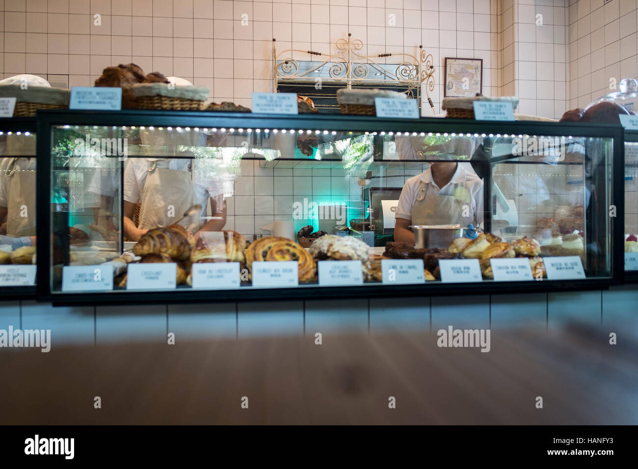 Café und Bäckerei in der französischen Konzession Viertel von Shanghai China Stockfoto