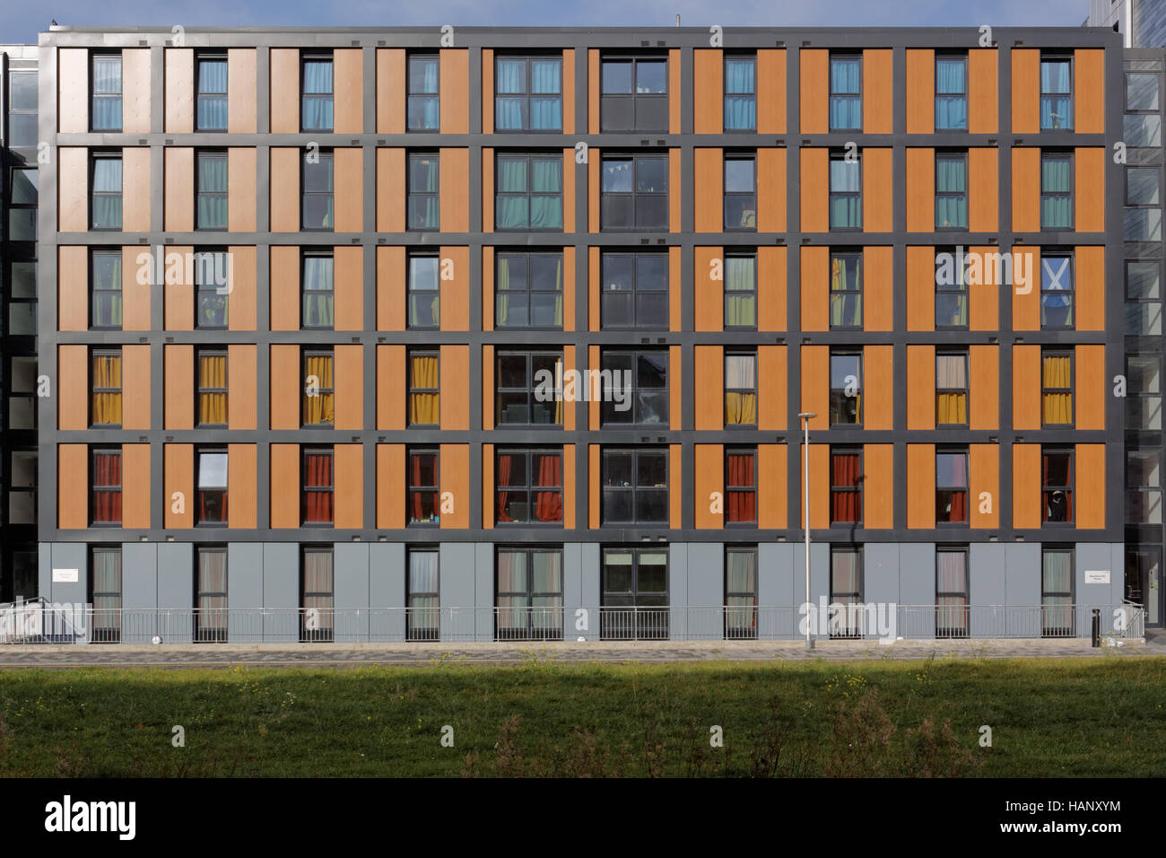 Bainfield Hallen mit brennbaren Isolierung Neubauten Wohnungen Studenten Unterkunft Fountainbridge union Canal-Festival Edinburgh Napier University Stockfoto