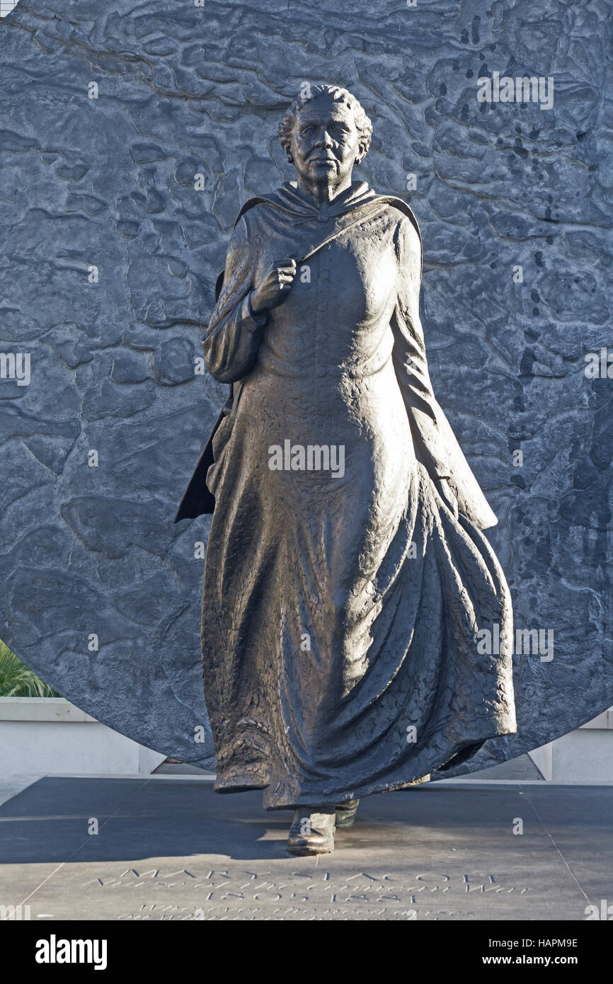 London, Westminster die Statue von Mary Seacole in den Garten von St Thomas' hospital Stockfoto