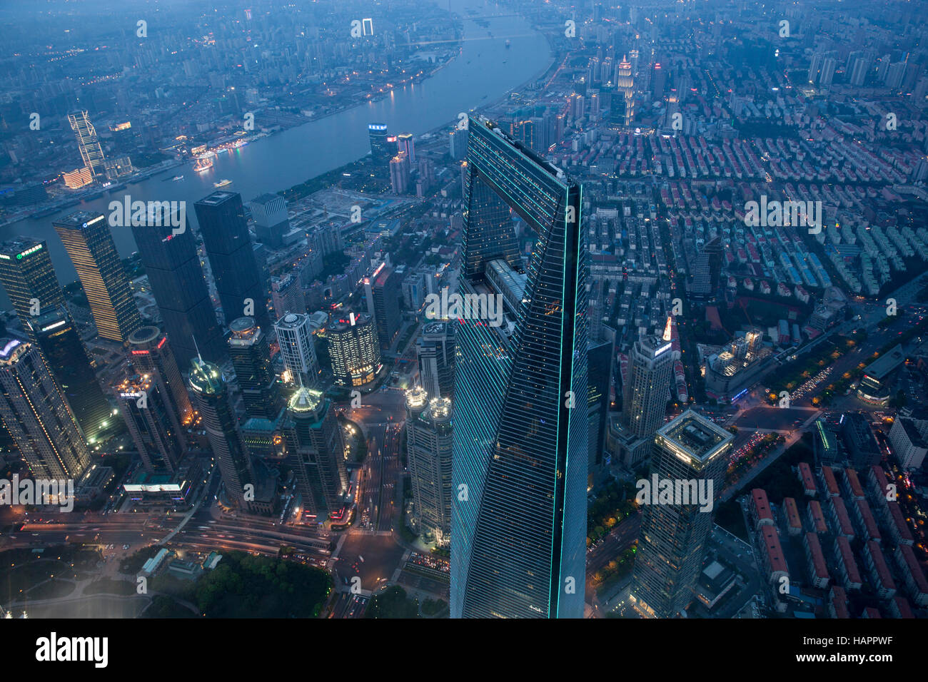 Das Shanghai World Financial Center, Shanghai, China Stockfoto