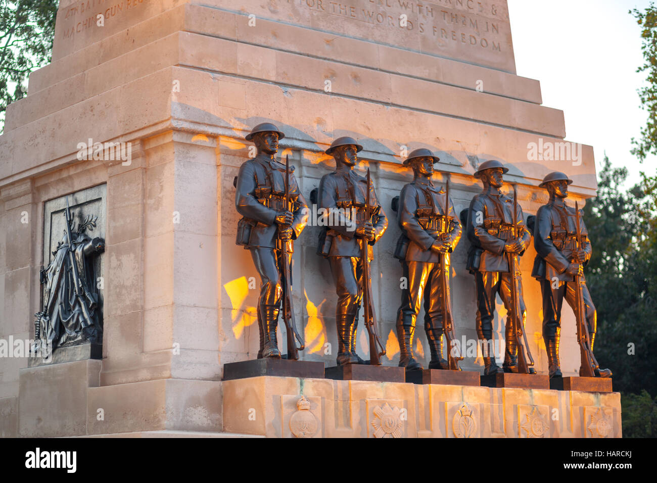 London Guards Division Memorial detail Stockfoto