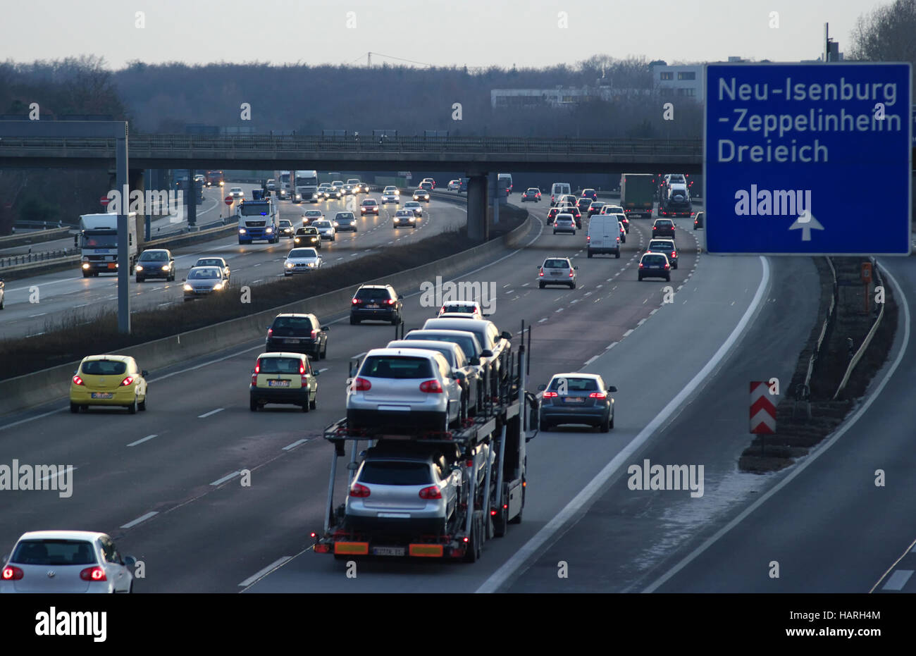 Autobahn A 5 Stockfoto