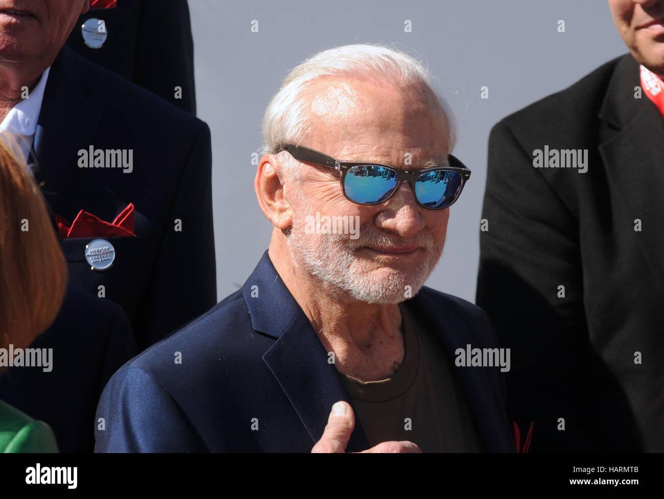 11. November 2016 - beteiligt Titusville, Florida, Vereinigte Staaten - ehemaliger Astronaut Buzz Aldrin, die zweite Person, Spaziergang auf dem Mond 1969 Stockfoto