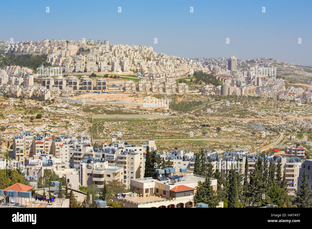 Bethlehem - der neuen Siedlungen Stockfoto