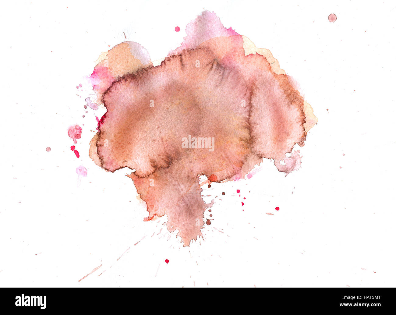 Aquarell Textur von Flecken Stockfoto